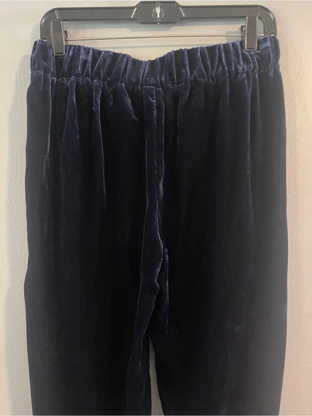 J.Crew Navy Blue Velvet Pull-On Slim Straight Easy Pants Size 2T